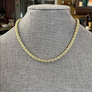 18k Gold plated Chain Turquoise Rope Chain Necklace - Women Jewelry
